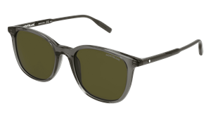 MONTBLANC MB0006S Unisex Zonnebril, Grey crystal
