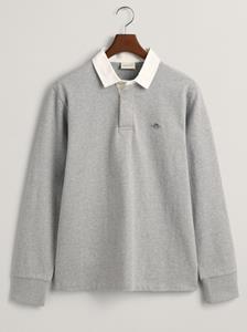 Gant Rugbyshirt REG SHIELD HEAVY RUGGER met logoborduursel op borsthoogte