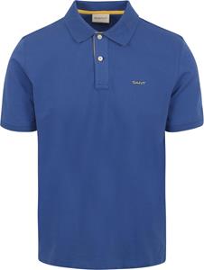 Gant Contrast Piqué Poloshirt Blauw