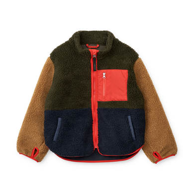 LIEWOOD Nolan fleece jack leger bruin multi mix