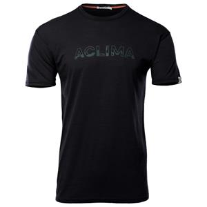 Aclima Kurzarmshirt Aclima M Lightwool Tee Logo Herren Kurzarm-Shirt