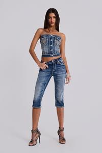 Jaded London Rock Revival Capri Jeans