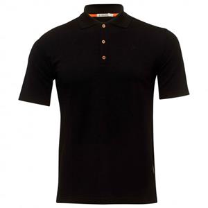 Aclima LeisureWool Pique Poloshirt Heren (Maat - L, Kleur - Jet Black)