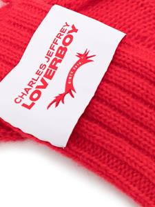 charlesjeffreyloverboy Charles Jeffrey Loverboy Handschoenen met logopatch - Rood