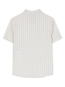 emporioarmanikids Emporio Armani Kids Gestreept shirt met geborduurd logo - Beige