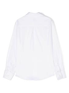 brunellocucinellikids Brunello Cucinelli Kids Katoenen shirt - Wit