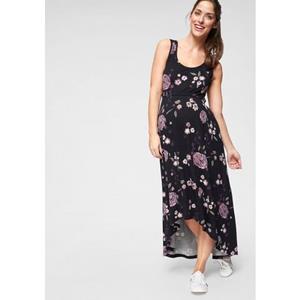 Neun Monate Positiejurk Voor zwangerschap en borstvoeding achter langer gesneden, modieuze, gebloemde look