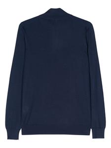 Fedeli cashmere-silk blend fine-knit jumper - Blauw