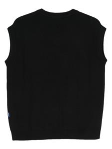 Awake NY Dice logo-jacquard vest - Zwart