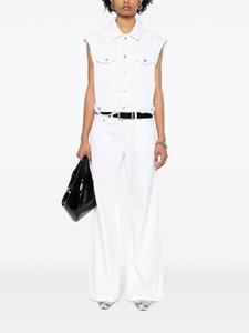 AGOLDE Buckle low waist flared jeans - Wit