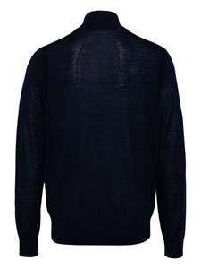 paulsmith Paul Smith Fijngebreide trui met halve rits - Blauw