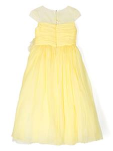 marchesakidscouture MARCHESA KIDS COUTURE Jurk verfraaid met bloemen - Geel