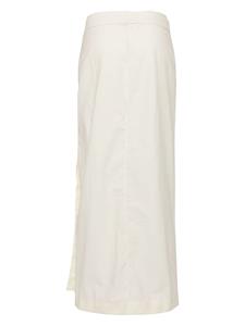 LEMAIRE pocket-detailing long skirt - Geel