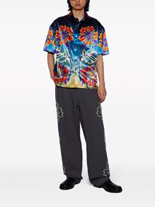 BLUEMARBLE Hibiscus jeans met borduurwerk - Grijs