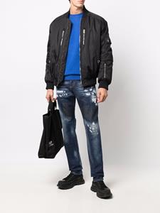 philippplein Philipp Plein Jeans met bandanaprint - Blauw