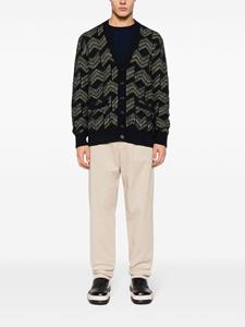 Missoni Mid waist chino met geborduurd logo - Beige