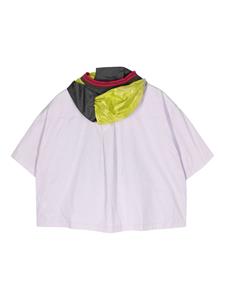 Kolor Hoodie met colourblocking - Paars