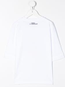 neilbarrettkids Neil Barrett Kids T-shirt met print - Wit