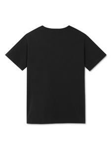 versacekids Versace Kids Katoenen T-shirt met logoprint - Zwart