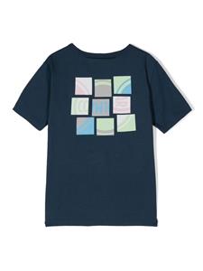 colmarkids Colmar Kids Katoenen T-shirt met logoprint - Blauw