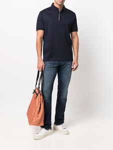 Paul Smith Poloshirt met gestreepte afwerking - Blauw