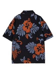 maisonkitsuné Maison Kitsuné Poloshirt met badstof afwerking - Blauw
