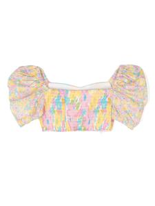 MARLO Amalia cropped top met bloemenprint - Veelkleurig