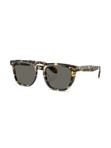oliverpeoples Oliver Peoples N.06 zonnebril met vierkant montuur - Bruin