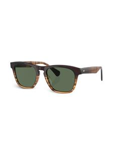 oliverpeoples Oliver Peoples R-3 zonnebril met wayfarer montuur - Bruin