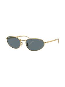 Ray-Ban RB3734 zonnebril met ovaal montuur - Goud