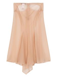 Mugler M Cut-Out Skirt - Beige