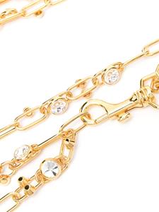 Alessandra Rich gem-embellished chain belt - Goud