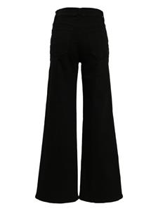 FRAME High waist jeans met wijde pijpen - Zwart