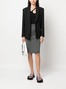 Givenchy Rok met gesmockt detail - Grijs