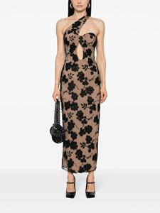 rotatebirgerchristensen ROTATE BIRGER CHRISTENSEN Midi-jurk met bloemenprint - Beige