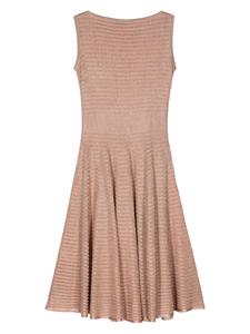 Antonino Valenti ribbed lurex midi dress - Roze