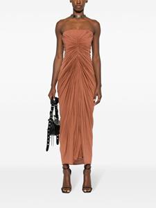 rickowens Rick Owens Radiance bustier midi-jurk met bustier - Bruin