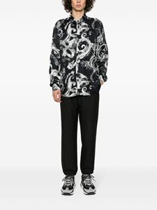 versacejeanscouture Versace Jeans Couture Broek met toelopende pijpen - Zwart