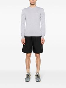 Lacoste mélange-effect cotton jumper - Grijs