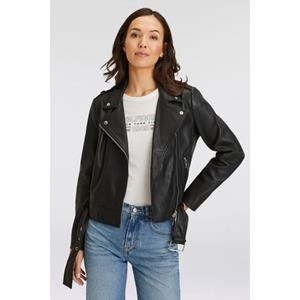 Boss Orange Leren jack met ritszakken, model 'Sameli'