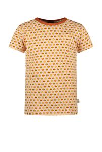 Moodstreet Meisjes t-shirt smiley aop licht