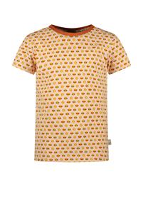 Moodstreet Meisjes t-shirt smiley AOP - Licht roze