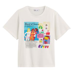 BAND OF SISTERS X LA REDOUTE T-shirt met ronde hals en tekst