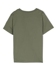 monclerenfant Moncler Enfant Katoenen T-shirt met logoprint - Groen