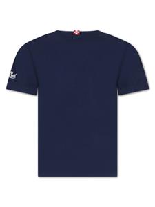mc2saintbarthkids MC2 Saint Barth Kids Katoenen T-shirt met print - Blauw