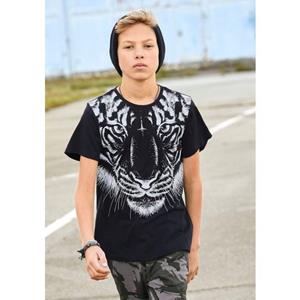 KIDSWORLD T-shirt Met grote print: WHITE TIGER Korte mouwen, basic pasvorm, bedrukt, ronde hals