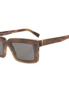 Mykita Dakar zonnebril met rechthoekig montuur - Bruin