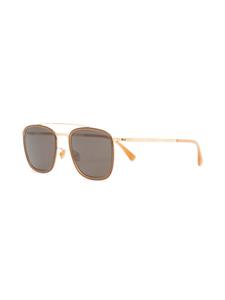 Mykita Zonnebril met rechthoekig montuur - Beige