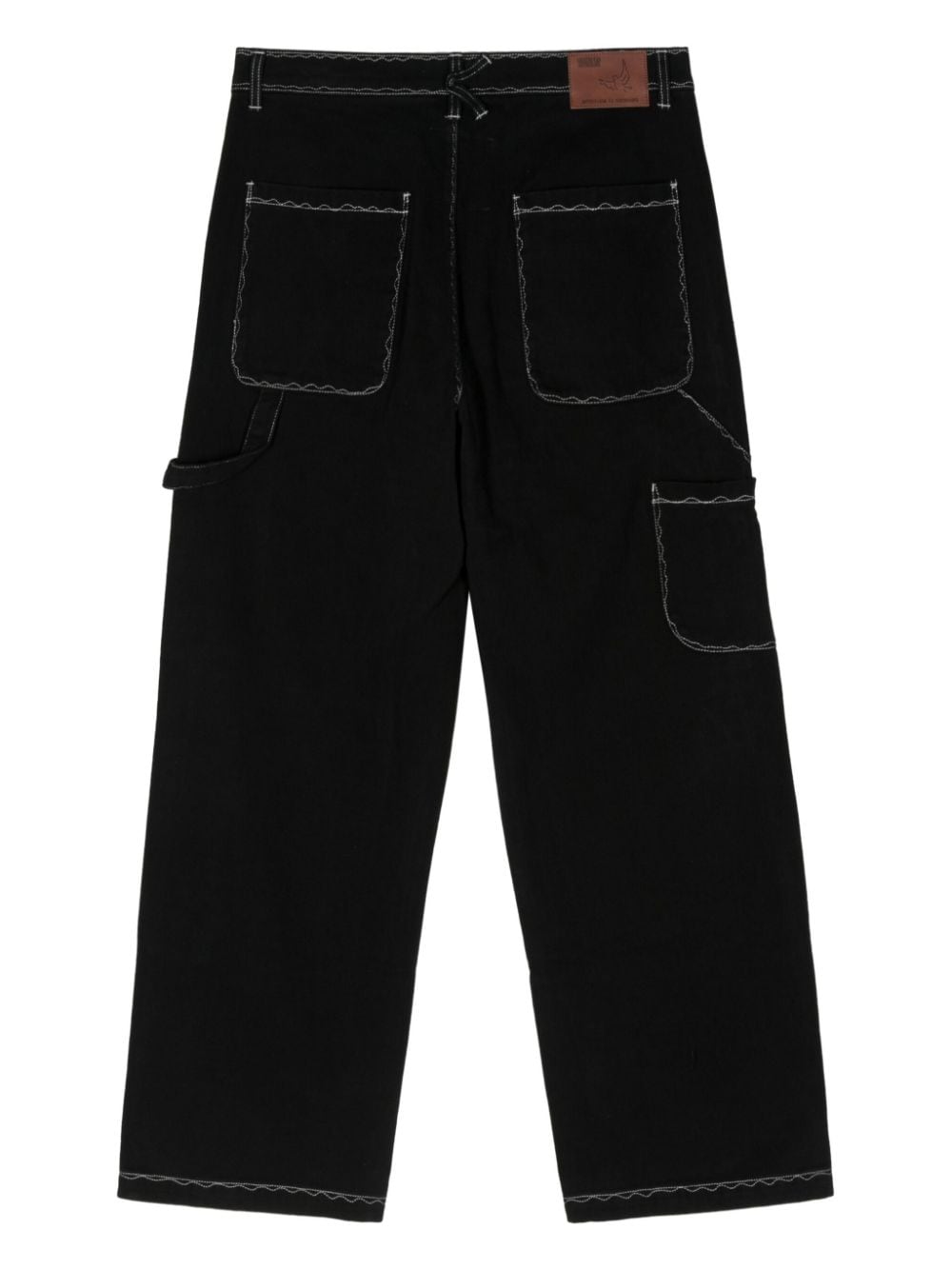KidSuper Messy Stitched work-style trousers - Zwart