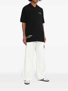 izzue Poloshirt met logoprint - Zwart